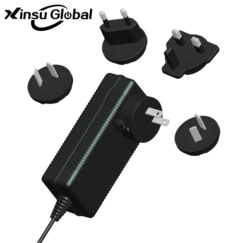 Interchangeable Worldwide Plug 30V 1.5A AC DC Adaptor