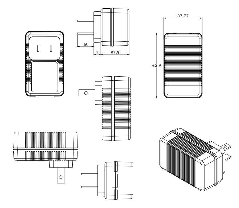 12V 1A DC POWER SUPPLY