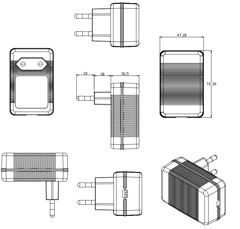 Dc 24v 1a Power Adaptor