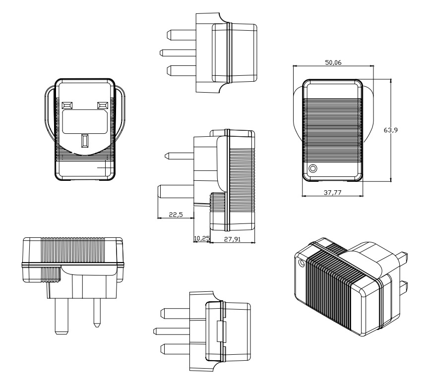 7.3V 1A lifePO4 battery charger