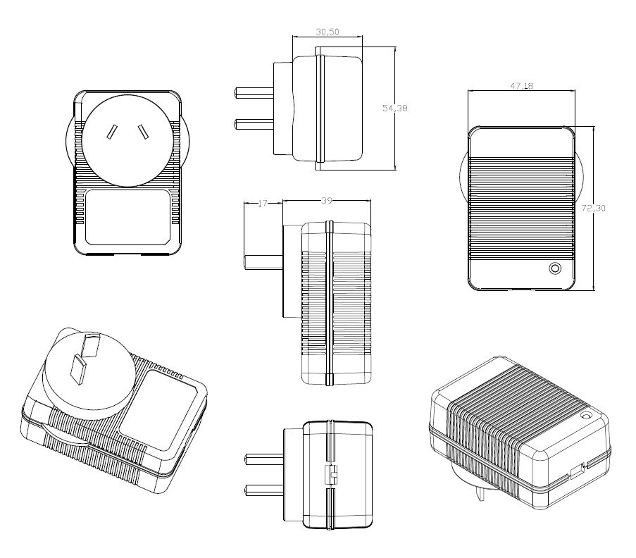 22V 1A lifePO4 battery charger