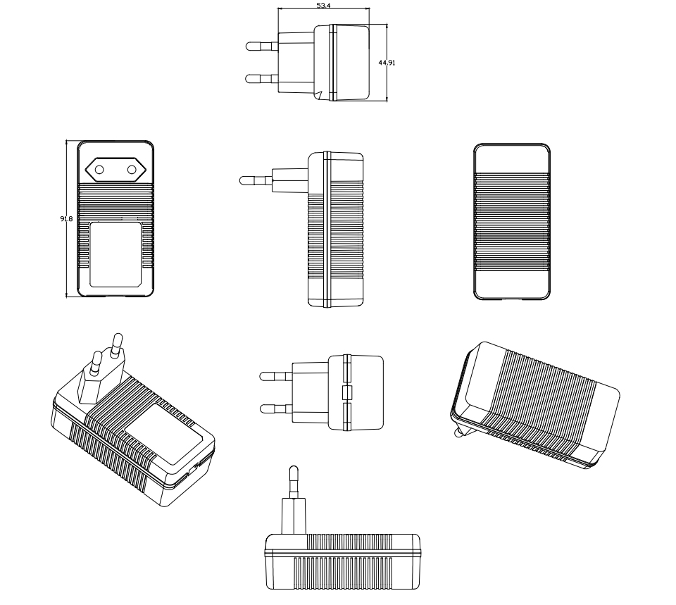 6V 4A EU Plug Adapter