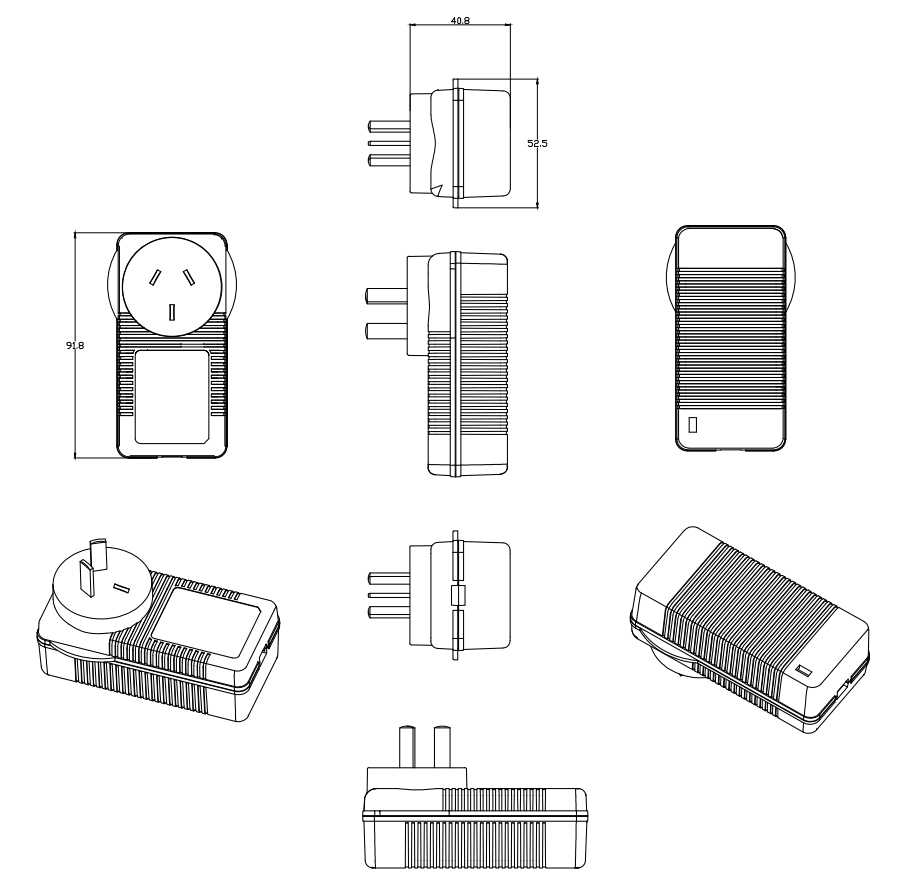 28V 1A Wall Mounted AC Adaptor