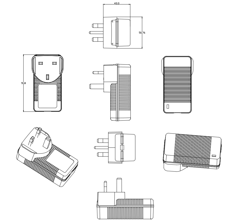 Hot Sale 30V 1A Wall Mounted Power Supply